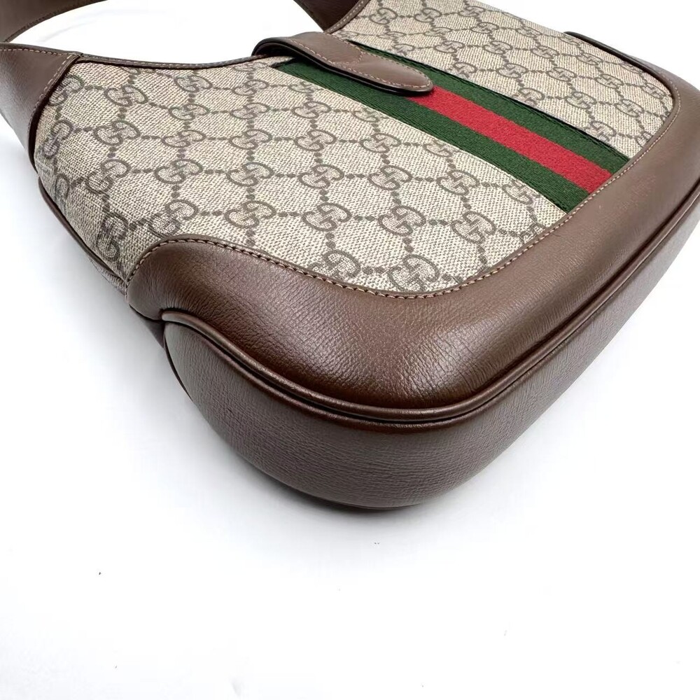Hj Gucci Jackie Gg Supreme Brown #236181G20B - Picture 7 of 12